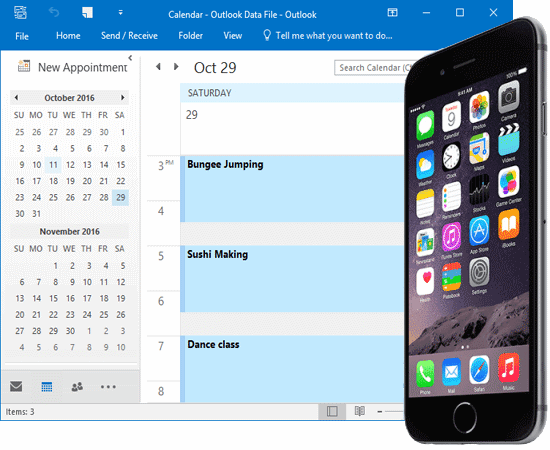 Sync iPhone with Outlook