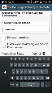 Samsung Galaxy Note 3 - Emailaddresse