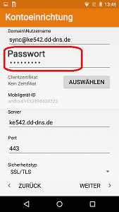 Android 5.0 Lollipop - Passwort eingeben