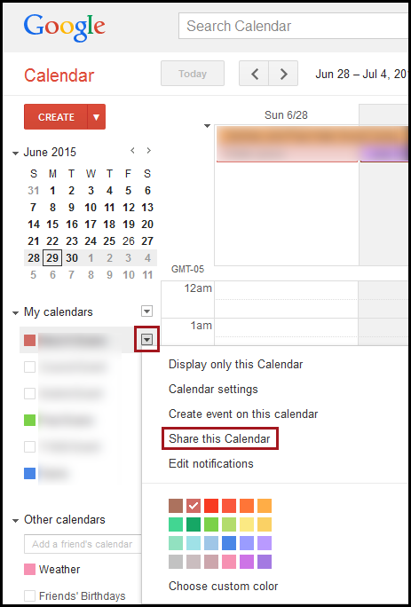 How To Share Google Calendar With Other Emails Kcaweb