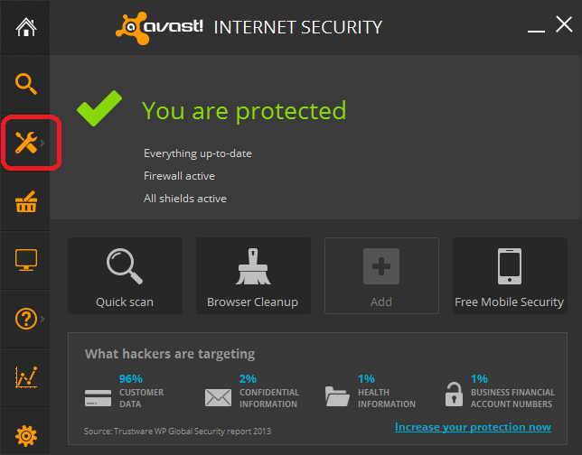 avast internet securit
