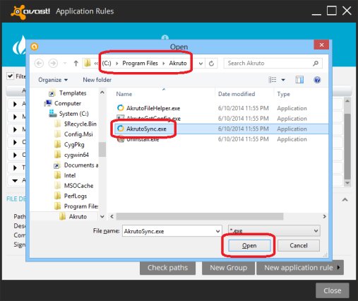 Avast Internet Security Firewall Configuration - Unblock Program