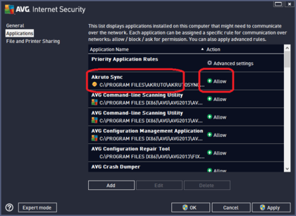 AVG Internet Security 2013 Firewall Configuration - Verify