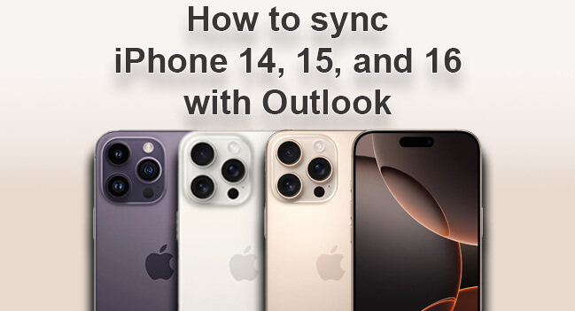 Synchronize Outlook with iPhone 16