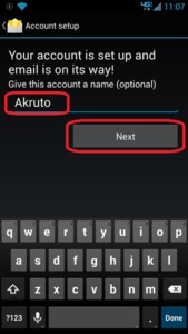 Motorola Droid RAZR - Account Name