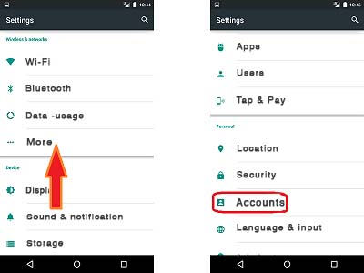 Android 5.0 Lollipop - Accounts