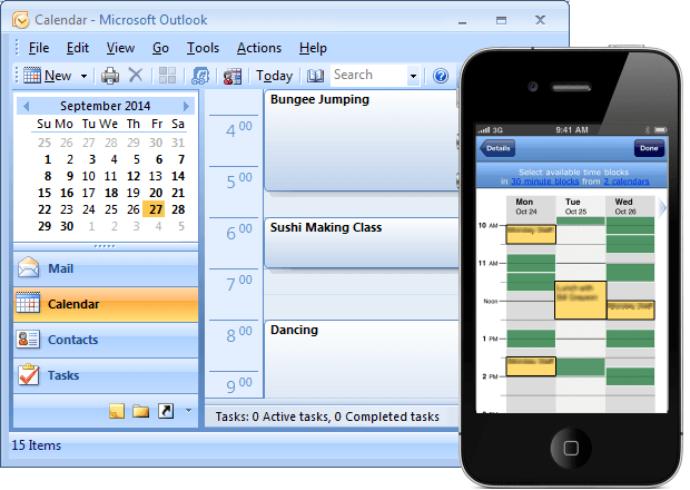 how to add outlook calendar to google calendar on iphone