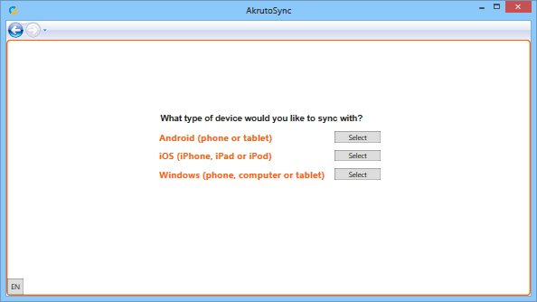 Sync Android, iPhone, iPad or Windows Phone